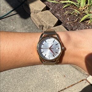 Citizen Eco Drive gold tone buckle watch